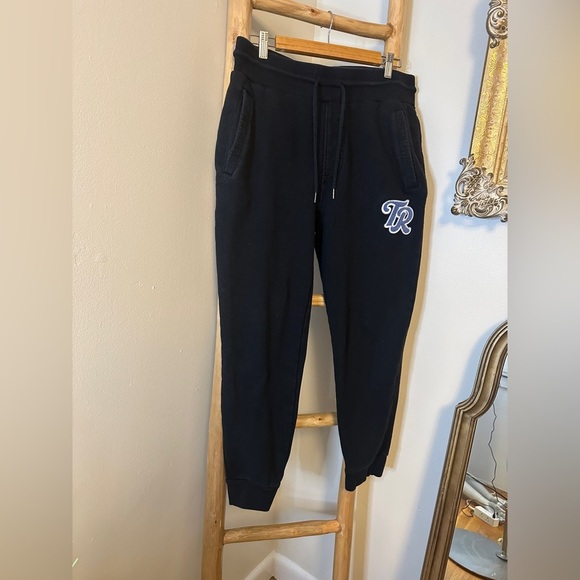 TRUE RELIGION Vintage RARE Men’s Black Jogger Lounge Pants Medium - Picture 2 of 11